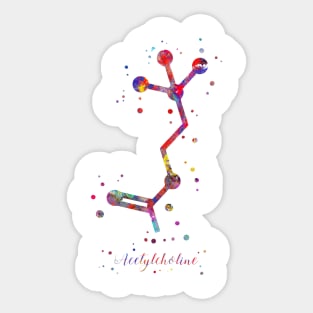 Acetylcholine molecule Sticker